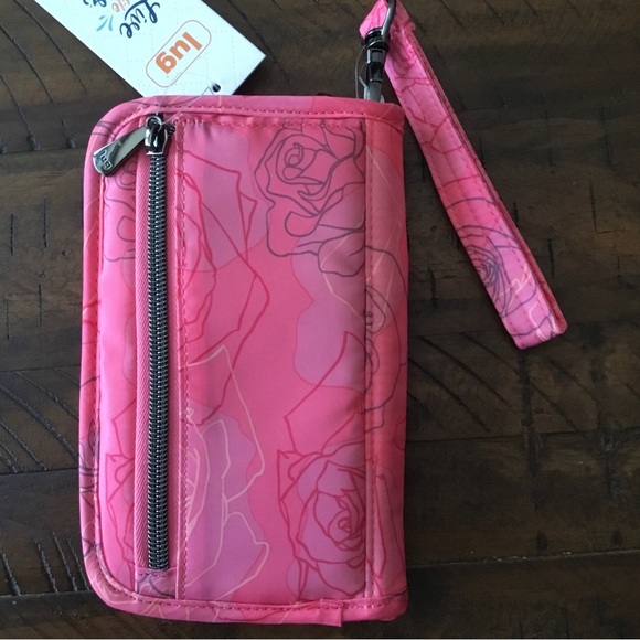 lug Limited Print Serenity Rose Tandem Wallet - Picture 2 of 11